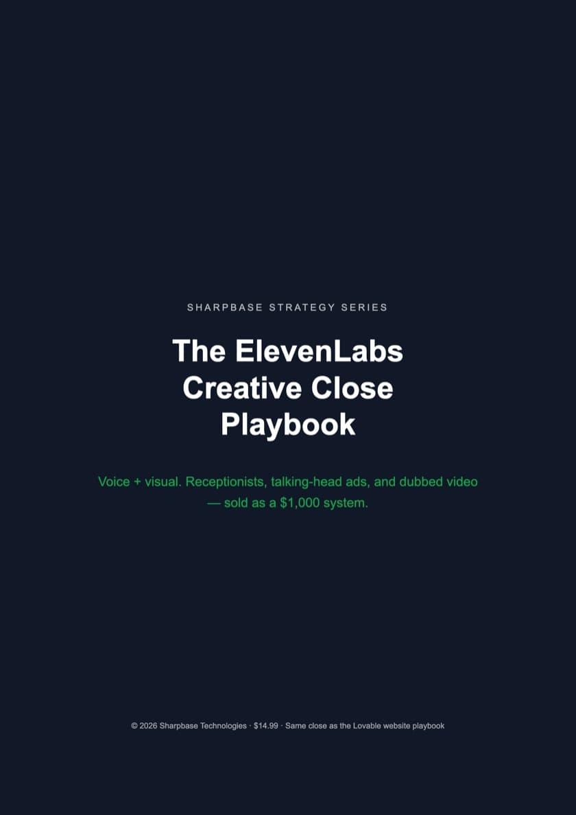 The ElevenLabs Creative Close Playbook cover