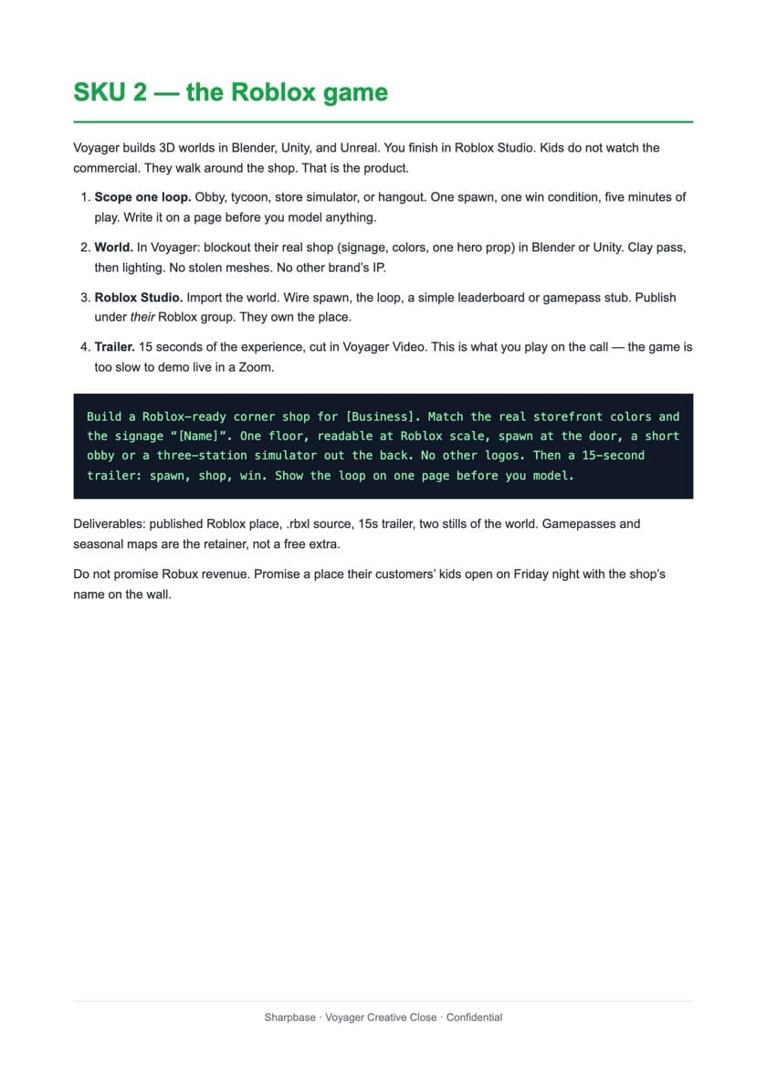 A page from the playbook: the Roblox game offer and how to build the world.
